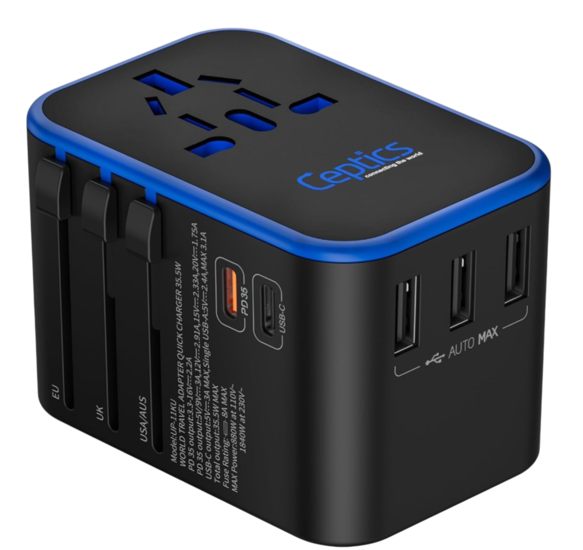 All-in-One Travel Adapter 35W